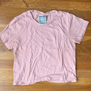 Jungmaven cropped ojai tee - rose water - size S